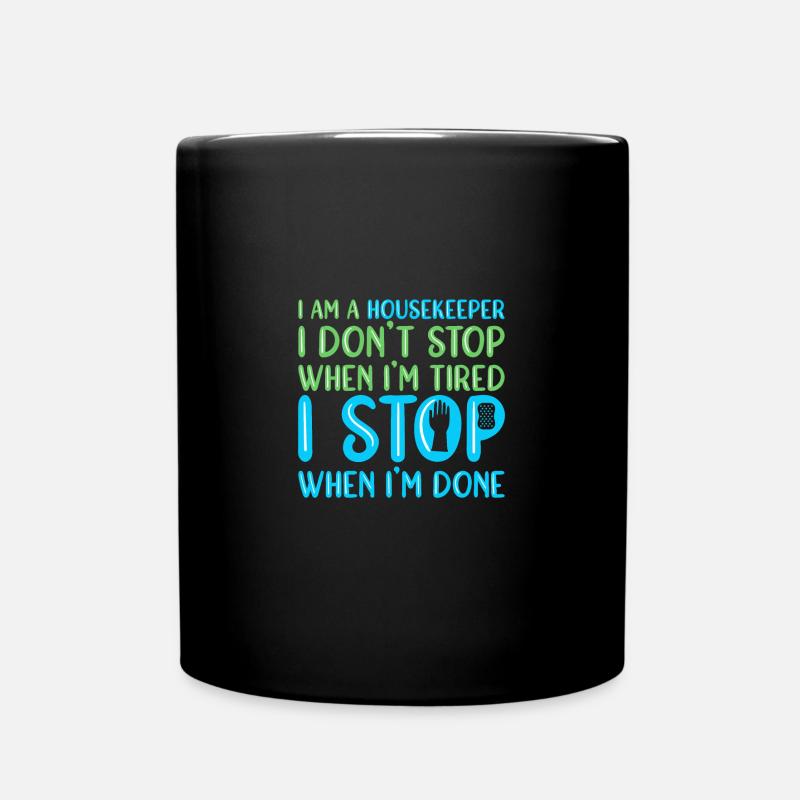 Femme de ménage Ménage - Mug uni - noir