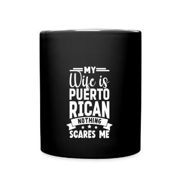 Puerto Rico - Tasse einfarbig - Schwarz - Vorne