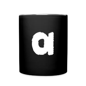 Alpha | Symbol | griechisches Alphabet - Tasse einfarbig - Schwarz - Vorne