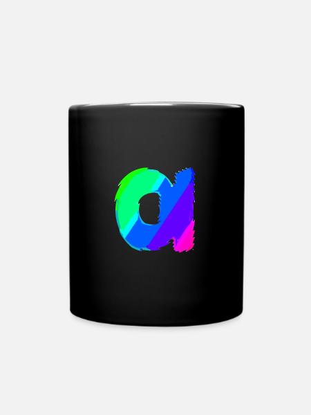 Alpha | Symbol | griechisches Alphabet - Tasse einfarbig - Schwarz