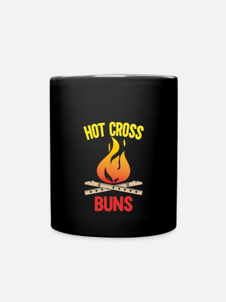 Hot Cross Buns - Tasse einfarbig - Schwarz