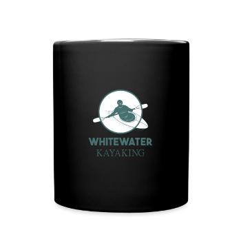 Whitewater Kayaking - Full Colour Mug - black - Front