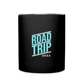 Road Trip - Tasse einfarbig - Schwarz - Vorne