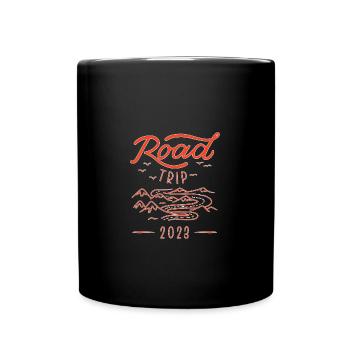 Road Trip - Tasse einfarbig - Schwarz - Vorne