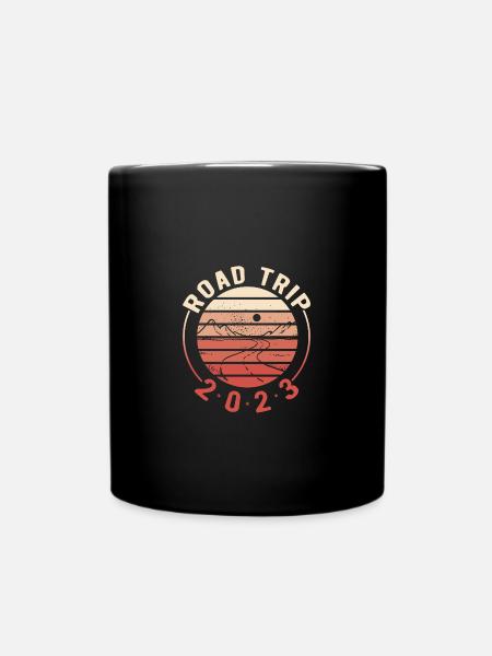 Road Trip - Full Colour Mug - black