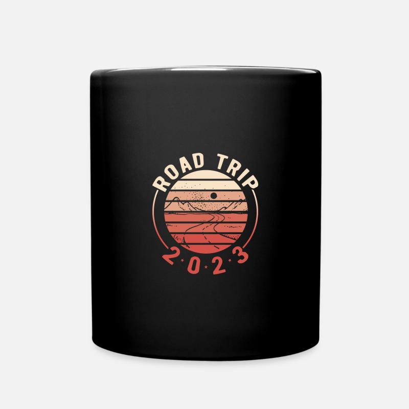 Road Trip - Full Colour Mug - black