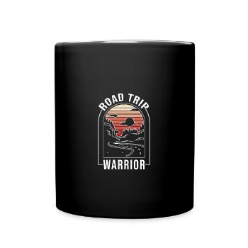 Road Trip - Tasse einfarbig - Schwarz - Vorne