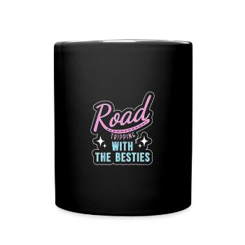 Road Trip - Tasse einfarbig - Schwarz - Vorne