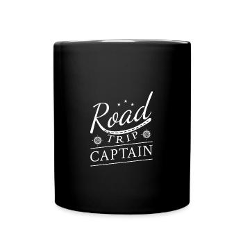 Road Trip - Tasse einfarbig - Schwarz - Vorne