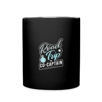 Road Trip - Tasse einfarbig - Schwarz - Vorne