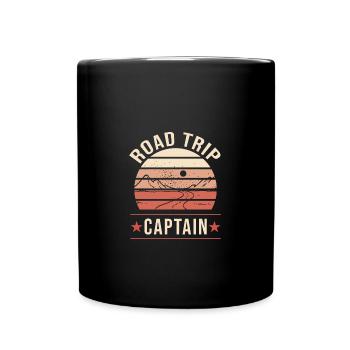 Road Trip - Tasse einfarbig - Schwarz - Vorne