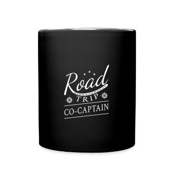 Road Trip - Tasse einfarbig - Schwarz - Vorne