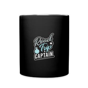 Road Trip - Tasse einfarbig - Schwarz - Vorne