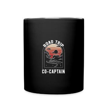 Road Trip - Tasse einfarbig - Schwarz - Vorne