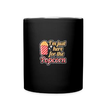 Popcorn - Tasse einfarbig - Schwarz - Vorne