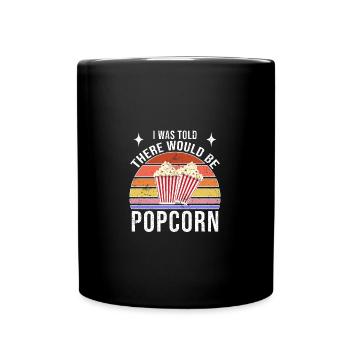 Popcorn - Tasse einfarbig - Schwarz - Vorne