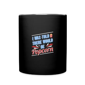 Popcorn - Tasse einfarbig - Schwarz - Vorne