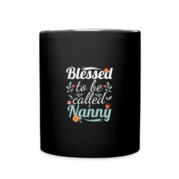 Nanny Babysitter Childminder - Full Colour Mug - black - Front