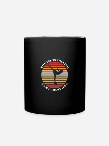 Eiskunstlauf - Tasse einfarbig - Schwarz
