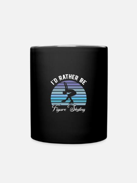Eiskunstlauf - Tasse einfarbig - Schwarz