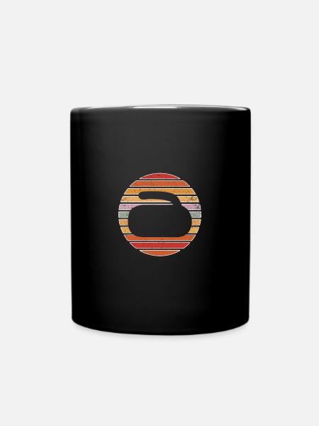Curling - Tasse einfarbig - Schwarz