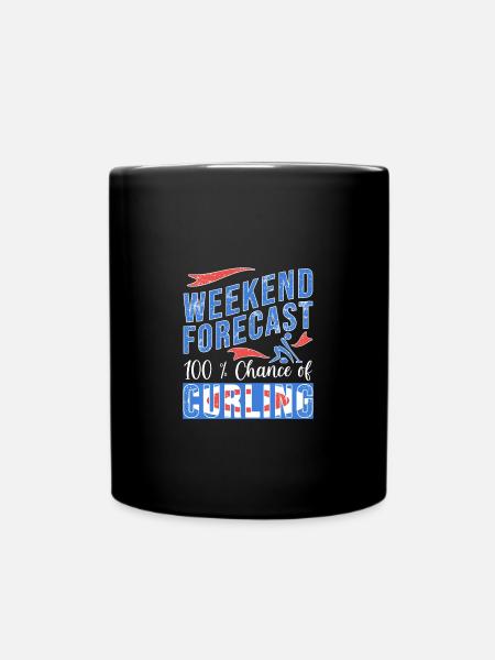 Curling - Tasse einfarbig - Schwarz
