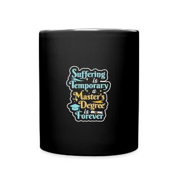 Master's degree University - Full Colour Mug - black - Front