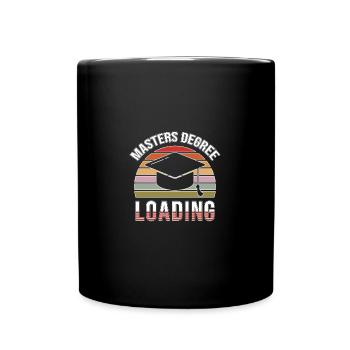 Master's degree University - Full Colour Mug - black - Front