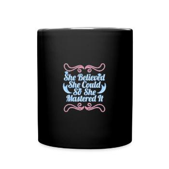 Master's degree University - Full Colour Mug - black - Front