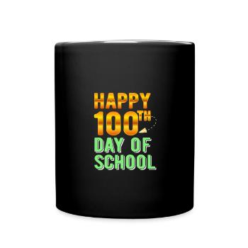 100 Days Of School - Full Colour Mug - black - Front