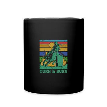 Barrel Racing - Full Colour Mug - black - Front