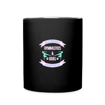 Gymnastik Turnen Turner - Tasse einfarbig - Schwarz - Vorne