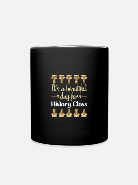 Geschichtslehrer - Tasse einfarbig - Schwarz