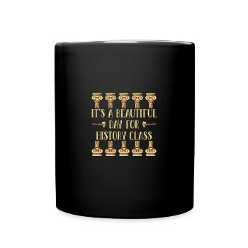 Geschichtslehrer - Tasse einfarbig - Schwarz - Vorne
