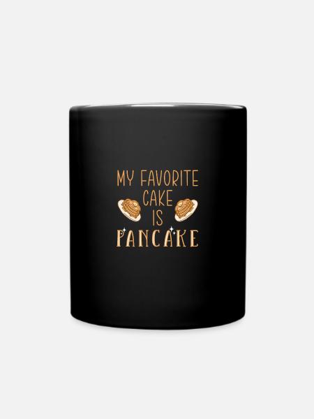 Pfannkuchen - Tasse einfarbig - Schwarz