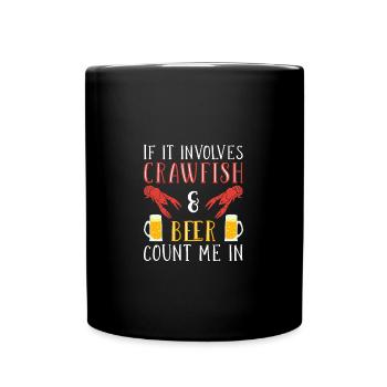 Écrevisse Écrevisse - Mug uni - noir - Devant