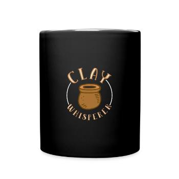 Töpfern Töpfer Keramik - Tasse einfarbig - Schwarz - Vorne
