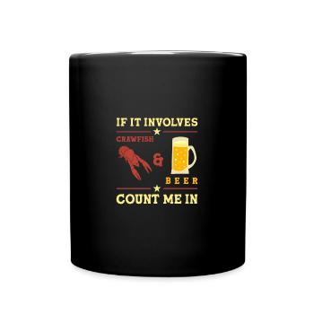 Écrevisse Écrevisse - Mug uni - noir - Devant