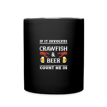 Écrevisse Écrevisse - Mug uni - noir - Devant
