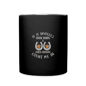 Équitation Sport équestre - Mug uni - noir - Devant