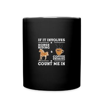 Équitation Sport équestre - Mug uni - noir - Devant
