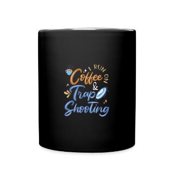 Tontaubenschießen - Tasse einfarbig - Schwarz - Vorne
