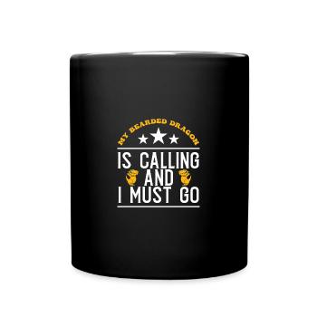 Bartagame Bearded Dragon - Full Colour Mug - black - Front