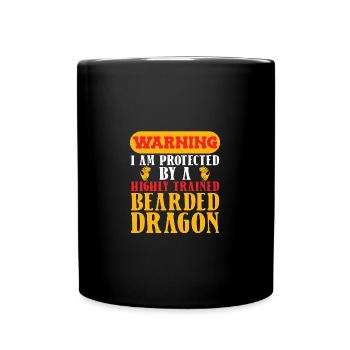 Bartagame Bearded Dragon - Full Colour Mug - black - Front