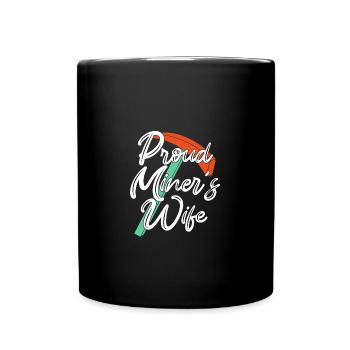 Mine Minenarbeiter - Tasse einfarbig - Schwarz - Vorne