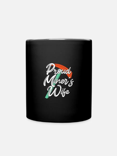 Mine Minenarbeiter - Tasse einfarbig - Schwarz