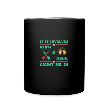 Fléchettes Joueur de fléchettes Fléchettes - Mug uni - noir - Devant