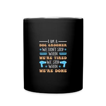 Dog groomer Dog groomer - Full Colour Mug - black - Front