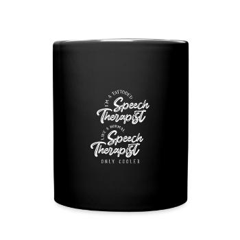 Sprachtherapie Sprachtherapeut - Tasse einfarbig - Schwarz - Vorne