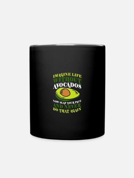 Avocado - Tasse einfarbig - Schwarz